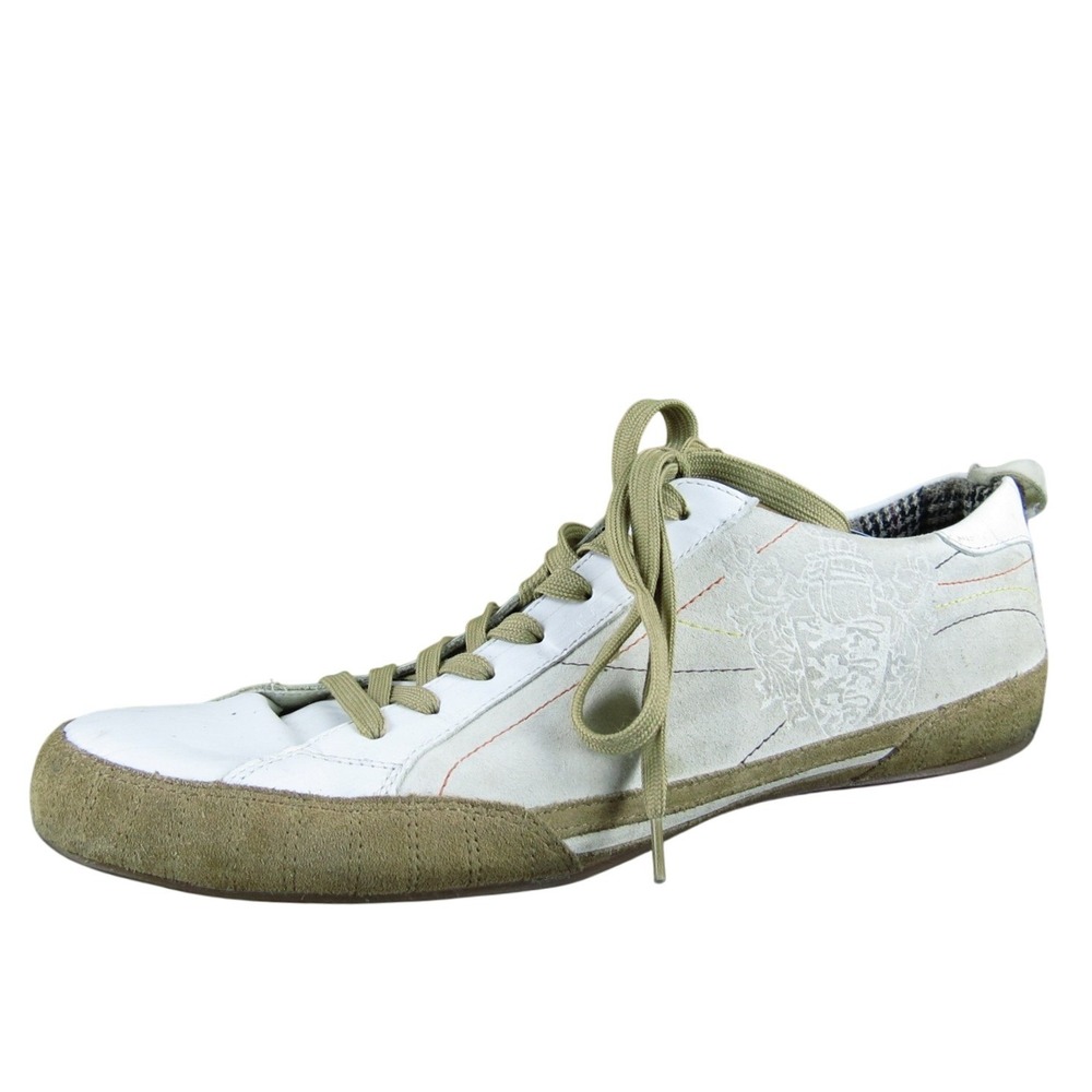 Kenneth Cole Reaction Men  Sneaker White Leather Size‎ 13 Medium  Used 2025
